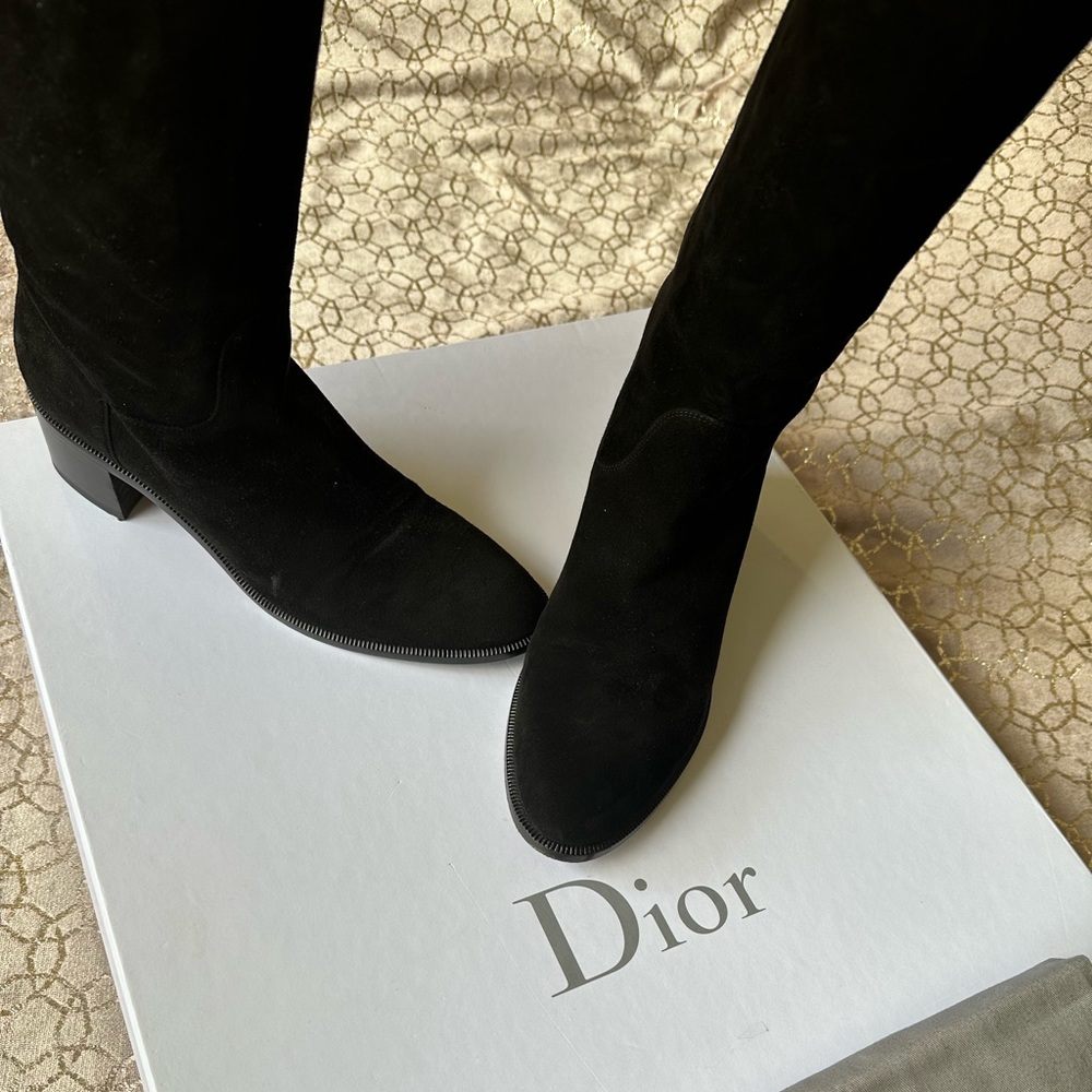 DIOR Over-the-Knee Suede Boots